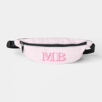Minimalistisch Roze Modern Initiaal Monogram