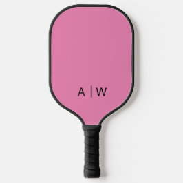 Minimalistisch roze modern monogram pickleball paddle