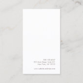 Minimalistisch roze ombre Beauty Salon Visitekaartje (Achterkant)