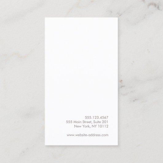 Minimalistisch roze ombre Beauty Salon Visitekaartje (Achterkant)