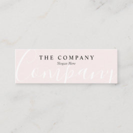 Minimalistisch roze pasteitekoton mini-Visitekaart Mini Visitekaartje