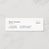 Minimalistisch roze pasteitekoton mini-Visitekaart Mini Visitekaartje (Achterkant)