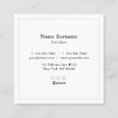 Minimalistisch roze platte Visitekaartje met typep (Achterkant)