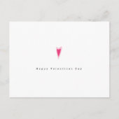 Minimalistisch roze rode ditsy Valentijn hart Briefkaart (Voorkant)