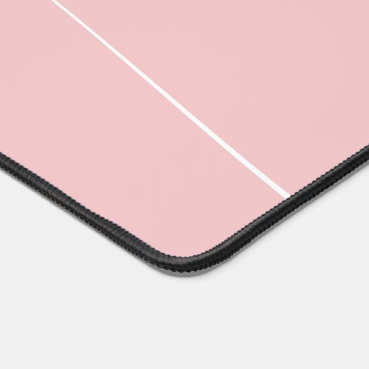 Minimalistisch Roze Script Calligrafie Monogram Bureaumat (Hoek)