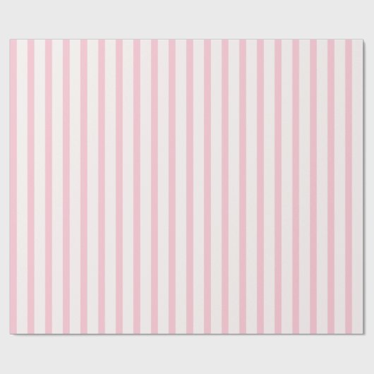 Minimalistisch roze strepen inpakpapier (Vlak)