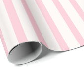 Minimalistisch roze strepen inpakpapier (Rol Hoek)