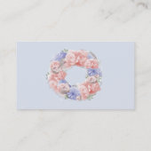 Minimalistisch roze Visitekaartje (Achterkant)