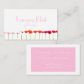 Minimalistisch roze visitekaartje (Voorkant / Achterkant)