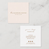 Minimalistisch roze Visitekaartje (Voorkant / Achterkant)