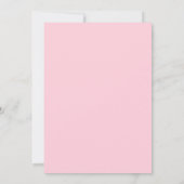 Minimalistisch Roze Waterverf Kruis Meisje Doop Kaart (Achterkant)