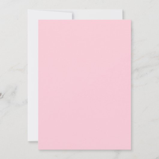 Minimalistisch Roze Waterverf Kruis Meisje Doop Kaart (Achterkant)