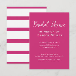 Minimalistisch Roze Witte Manuscript Striped Vrijg Kaart
