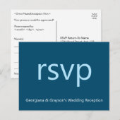 Minimalistisch RSVP-Briefkaart Briefkaart (Voorkant / Achterkant)