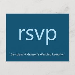 Minimalistisch RSVP-Briefkaart Briefkaart