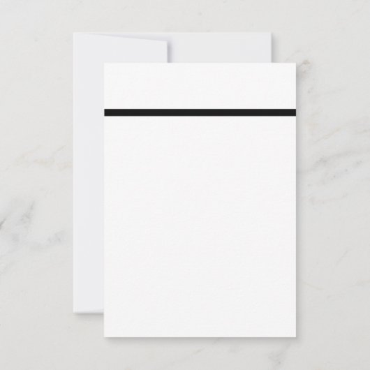 Minimalistisch RSVP voor tweekleppige Stropdassen (Achterkant)