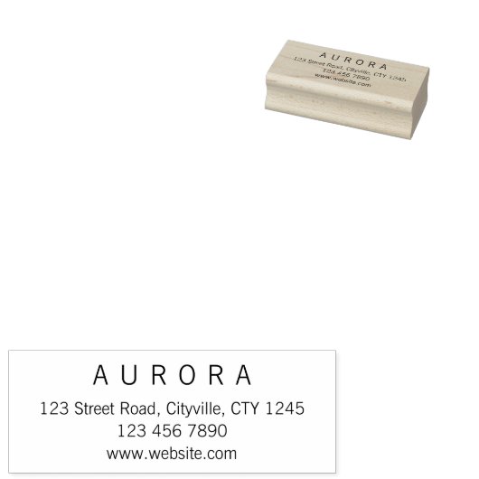 Minimalistisch Rubberstempel (Gestempeld)