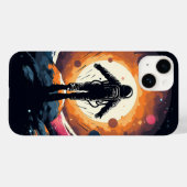  minimalistisch ruimteavontuur Case-Mate iPhone case (Achterkant (horizontaal))