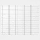 Minimalistisch ruitjespapier rasterpatroon fleece deken (Voorkant (Horizontaal))