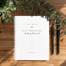 Minimalistisch 'Rust Uw Vleugels' Helingsjournaal Notitieboek