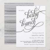 Minimalistisch Rustic Boho Gender Neutral Baby Bru Kaart (Voorkant / Achterkant)