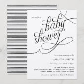 Minimalistisch Rustic Boho Gender Neutral Baby sho Kaart (Voorkant / Achterkant)