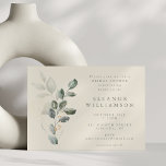 Minimalistisch Rustic Gold Greenery-Vrijgezellenfe Kaart<br><div class="desc">Minimalistisch roestvrij bruin bruisbruin elegant weddenschap</div>