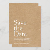 Minimalistisch Rustic Sparen de Definitie van de D Kaart (Voorkant / Achterkant)