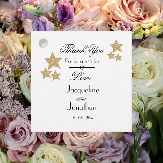 Minimalistisch rustiek eenvoudig Verloving dank u Bedankjes Labels