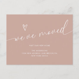 Minimalistisch rustiek hart script We hebben verpl Briefkaart
