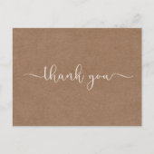 Minimalistisch Rustisch Dank u briefkaart (Voorkant)