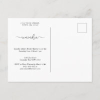 Minimalistisch Rustisch RSVP-Briefkaart