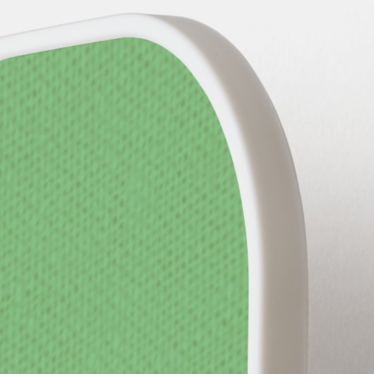 Minimalistisch Sage Groene Textuur Modern Monogram Pickleball Paddle (Links Detail)