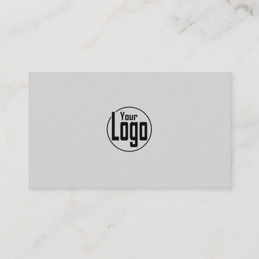 Minimalistisch scanbaar grijs en zwart bedrijf visitekaartje (Achterkant)