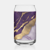 Minimalistisch Scandinavisch chique Lila Paarse ma Blikvorm Glas (Voorkant)