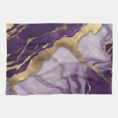 Minimalistisch Scandinavisch chique Lila Paarse ma Theedoek (Horizontaal)