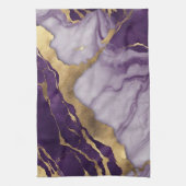 Minimalistisch Scandinavisch chique Lila Paarse ma Theedoek (Verticaal)