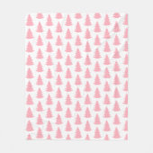 Minimalistisch Scandinavisch roze bos Fleece Deken (Voorkant)
