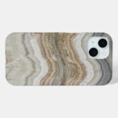 Minimalistisch Scandinavisch wit bruin grijs marme Case-Mate iPhone Case (Achterkant (horizontaal))