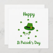 Minimalistisch Schattig Gelukkig St. Patrick's Dag Kaart (Voorkant / Achterkant)