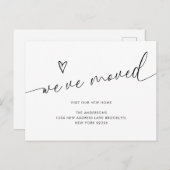 Minimalistisch schattig hartschrift dat we hebben briefkaart (Voorkant / Achterkant)