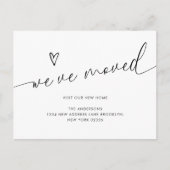 Minimalistisch schattig hartschrift dat we hebben briefkaart (Voorkant)