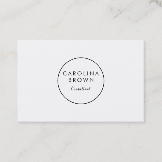 Minimalistisch Schattig professioneel Visitekaartj Visitekaartje (Voorkant)