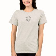 Minimalistisch Schattige Ghost T-shirt