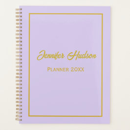 Minimalistisch Schattige Girly Bleek Lila Script W Planner