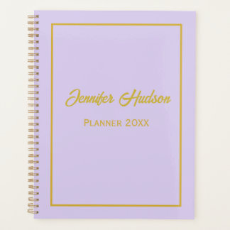 Minimalistisch Schattige Girly Bleek Lila Script W Planner