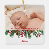 Minimalistisch Schattige oma en opa Ornament (Voorkant)