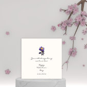 Minimalistisch Schattige Roos Vriendje Valentijns Kaart