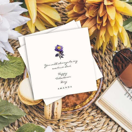 Minimalistisch Schattige Roos Vriendje Valentijns Kaart