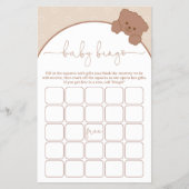 Minimalistisch Schattige Teddy Bear Baby shower sp Flyer (Voorkant)